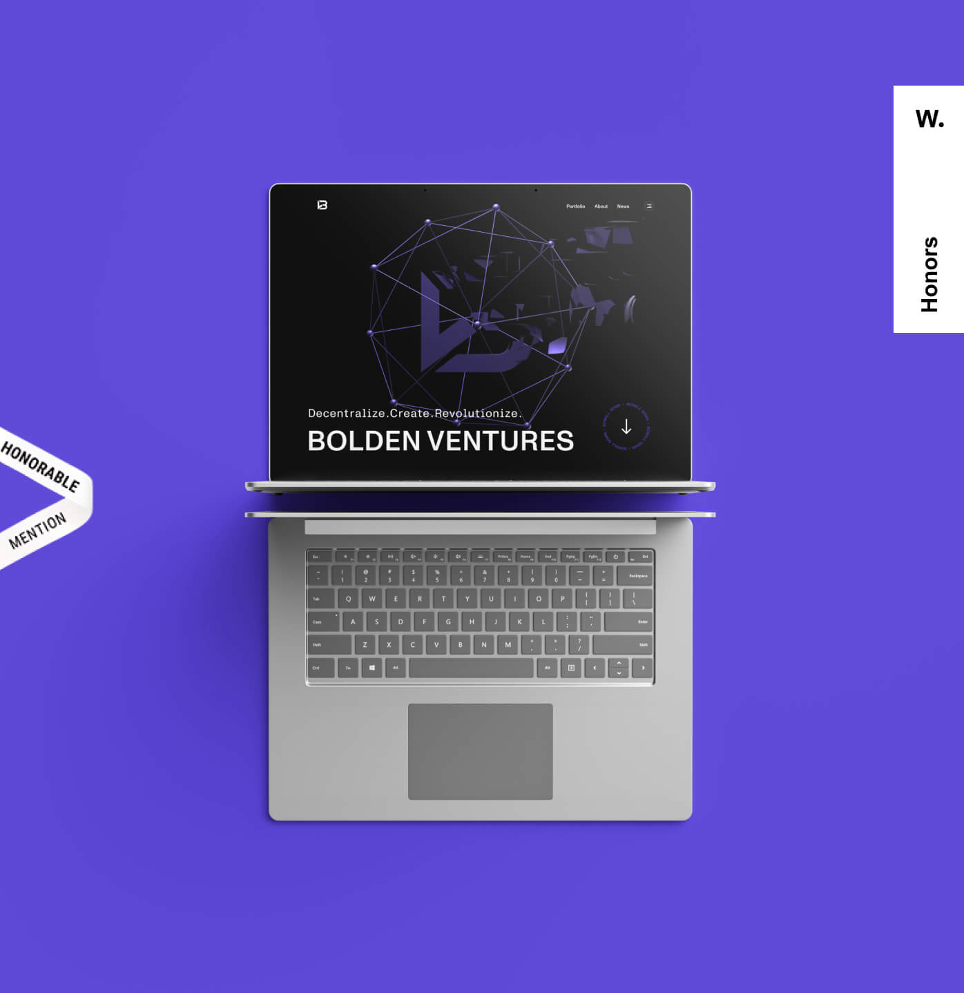 Bolden Ventures branding and website. 